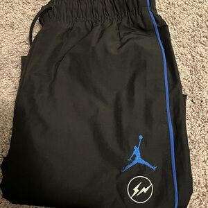 Jordan X Fragment Woven Pants Black Size Medium